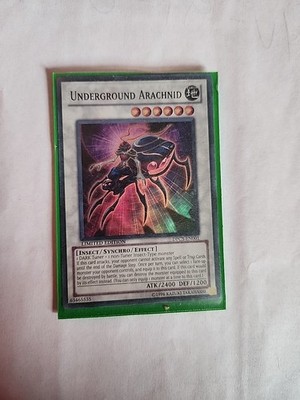 Very Good Condition Limited Edition Holographic Underground Arachnid YUGIOH