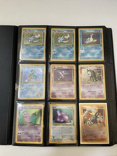 Lotto 36 carte Pokemon collezione VINTAGE raccoglitore inglese WOTC