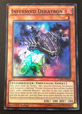 Yu-Gi-Oh! Infernoid Dekatron, CORE-DE039, Super Rare, 1. Auflage, Deutsch, NM