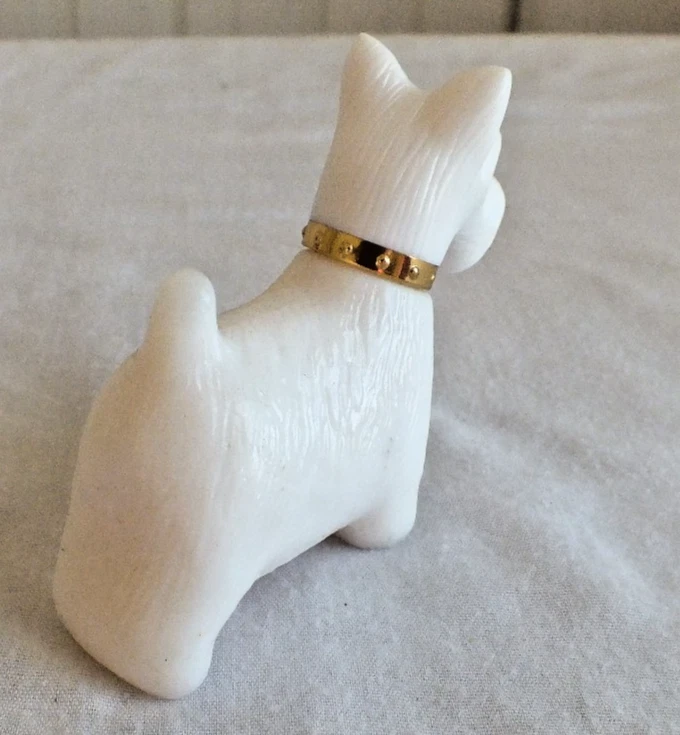 Avon Queen of Scots cerámica vidrio terrier perro cotillón colonia nuevo de stock con caja 1 oz Foto 4 de 4