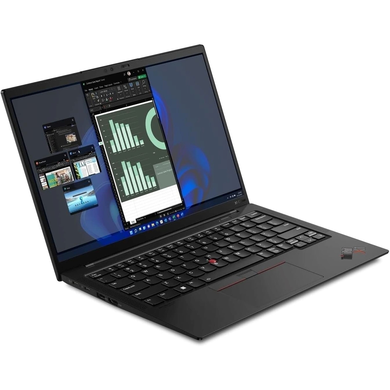 Lenovo THINKPAD X1 CARBON GEN 10, 14-Inch Laptop, with Intel Core i5 12th Gen, 256GB Solid State Drive (SSD), Windows 11 Pro