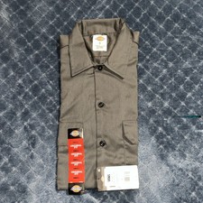 NWT Dickies Men Sz S Casual Charcoal Original Fit Button Work S/S Shirt 1574