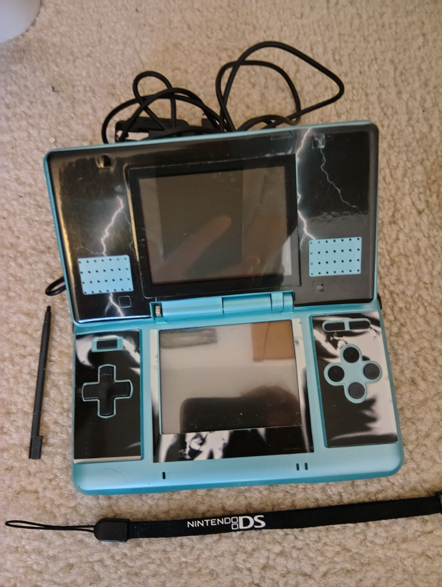 Nintendo DS Launch Edition Turquoise Blue Handheld System for sale