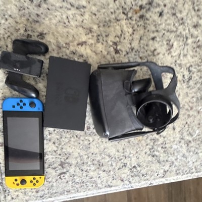 Nintendo Switch Console w/ Blue & Yellow Joy-Cons, Dock & VR Headset 