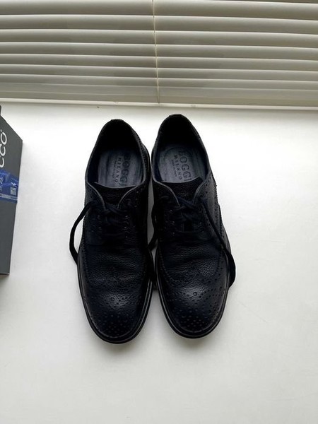 Men Boggi Milano Heels Black Leather 41