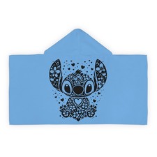Stitch Youth Hooded Towel, Kids Beach Towel, stitch Towel