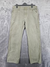 Dickies Canvas Carpenter Pants Khaki Green Men's Size W32 L30 Workwear