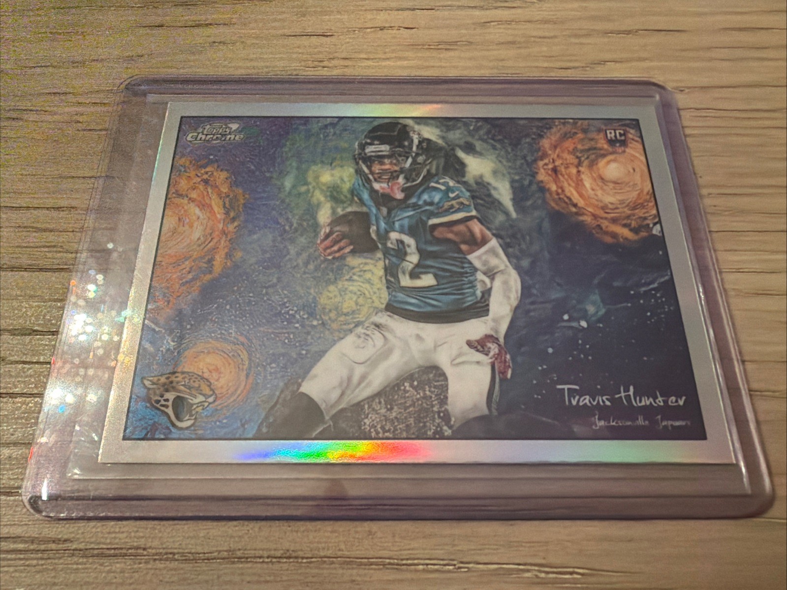 2025 Topps NFL Cosmic Chrome Travis Hunter Stars In The Night Rookie Jaguars