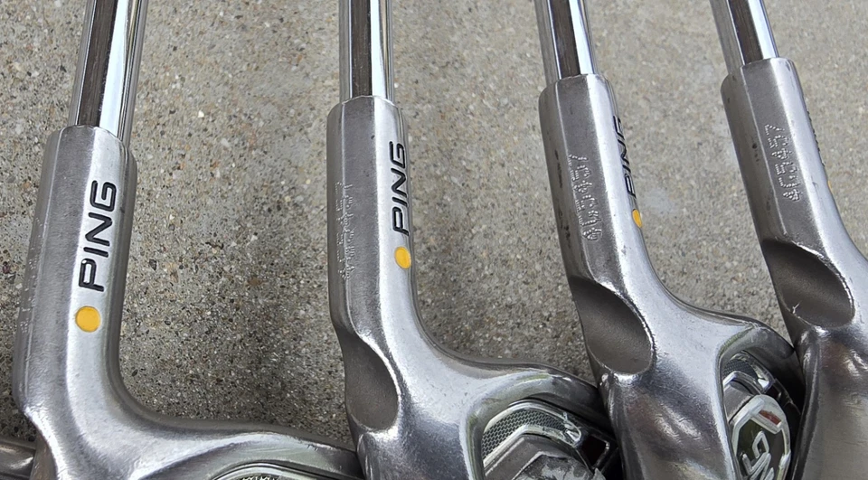 Ping i15 Yellow Dot Iron Set 3-9 PW Right Hand S300 Flex Steel Matching Serial # - Image 4 of 4