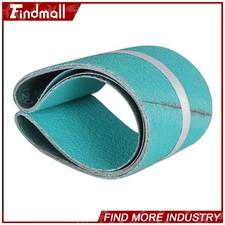 Findmall 3 Pcs 4" X 36" 40, 80, 120 Grits Metal Grinding Zirconia Sanding Belts