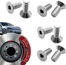 8PCS Stainless Steel Brake Disc Rotor Screws and Bolts, Front  Rear Torx Counte