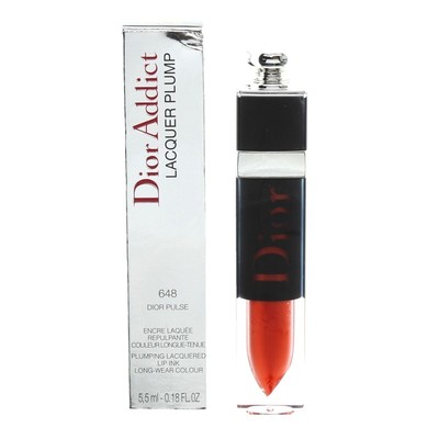 Dior Addict Red Lipstick 648 Pulse Lacquer Plump Plumping Lipgloss
