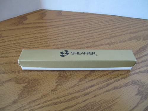 Vintage Sheaffer Ballpoint Pen Chrome & Black with Box & Paperwork