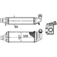 LadeluftküHler Mahle Ci 424 000S FüR Ford Mondeo Ii Turnier