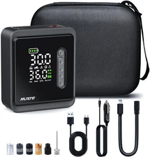 Tire Inflator Portable Air Compressor, 150PSI Cordless Air Pump for Car Tires, 3