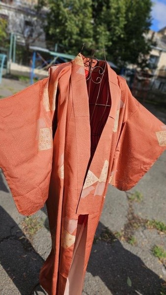 Women & Other Stories Dress Orange Silk One size