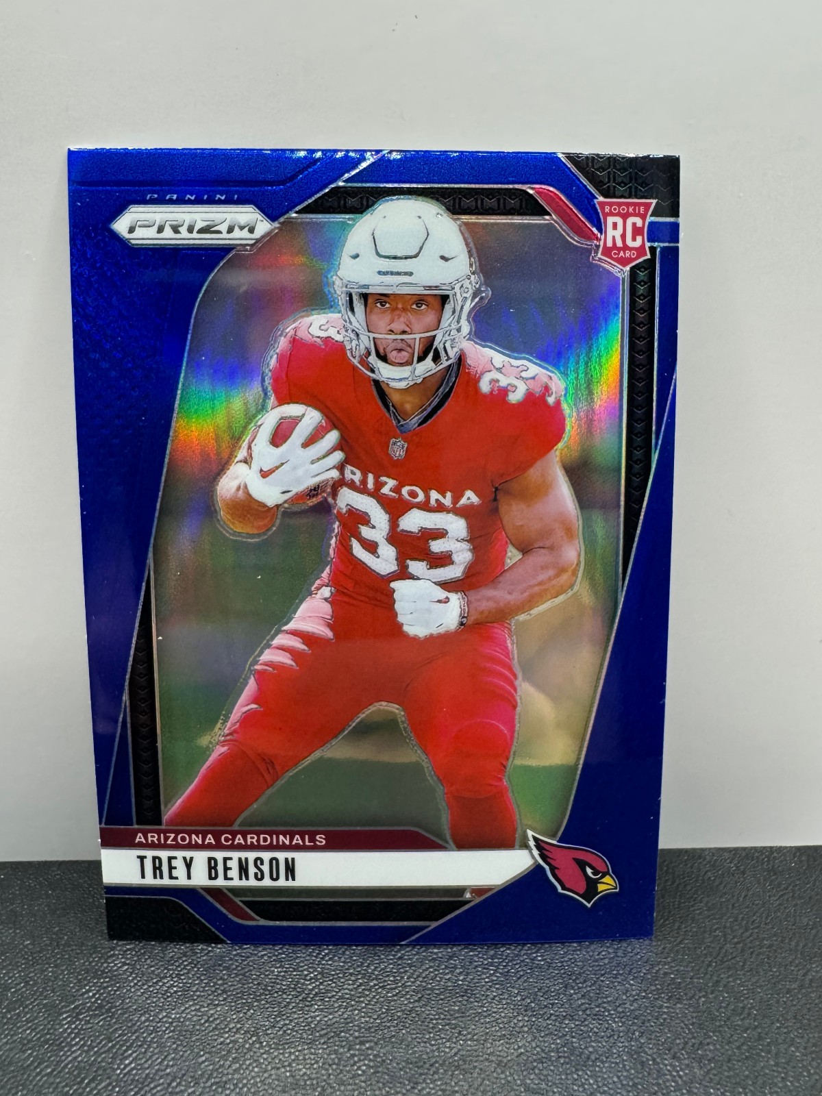 2024 Panini Prizm Blue Prizm #392 Trey Benson (RC) RARE SSP