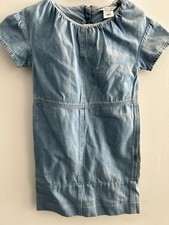 Little Marc Jacobs Girls Denim Blue Jean Midi Pencil Dress - Size 5 w/ Logo