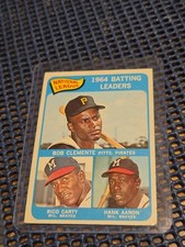 1965 Topps - League Leaders Roberto Clemente, Hank Aaron, Rico Carty #2 Bob...