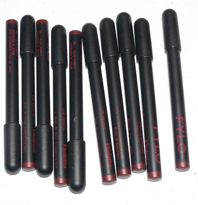 LOT OF 10 FYLO MINI LIP COLOR PENCIL PENCILS VIOLETTA FREE SHIP APPROX 3 INCHES