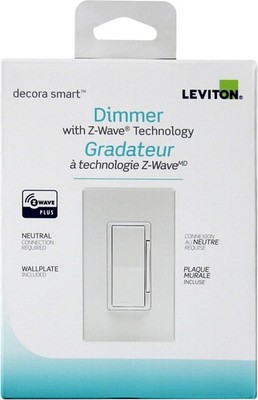 Leviton DZMX1-1LZ Decora Z-Wave Controls Universal Dimmer, White