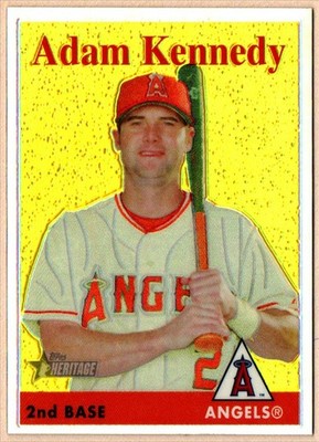 2007 Topps Heritage Adam Kennedy Chrome Refractors 277/558 Angels THC10