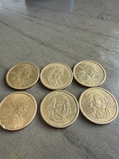 Lot of 6 2000-D Sacagawea Native American $1 Coins Denver Business Strike