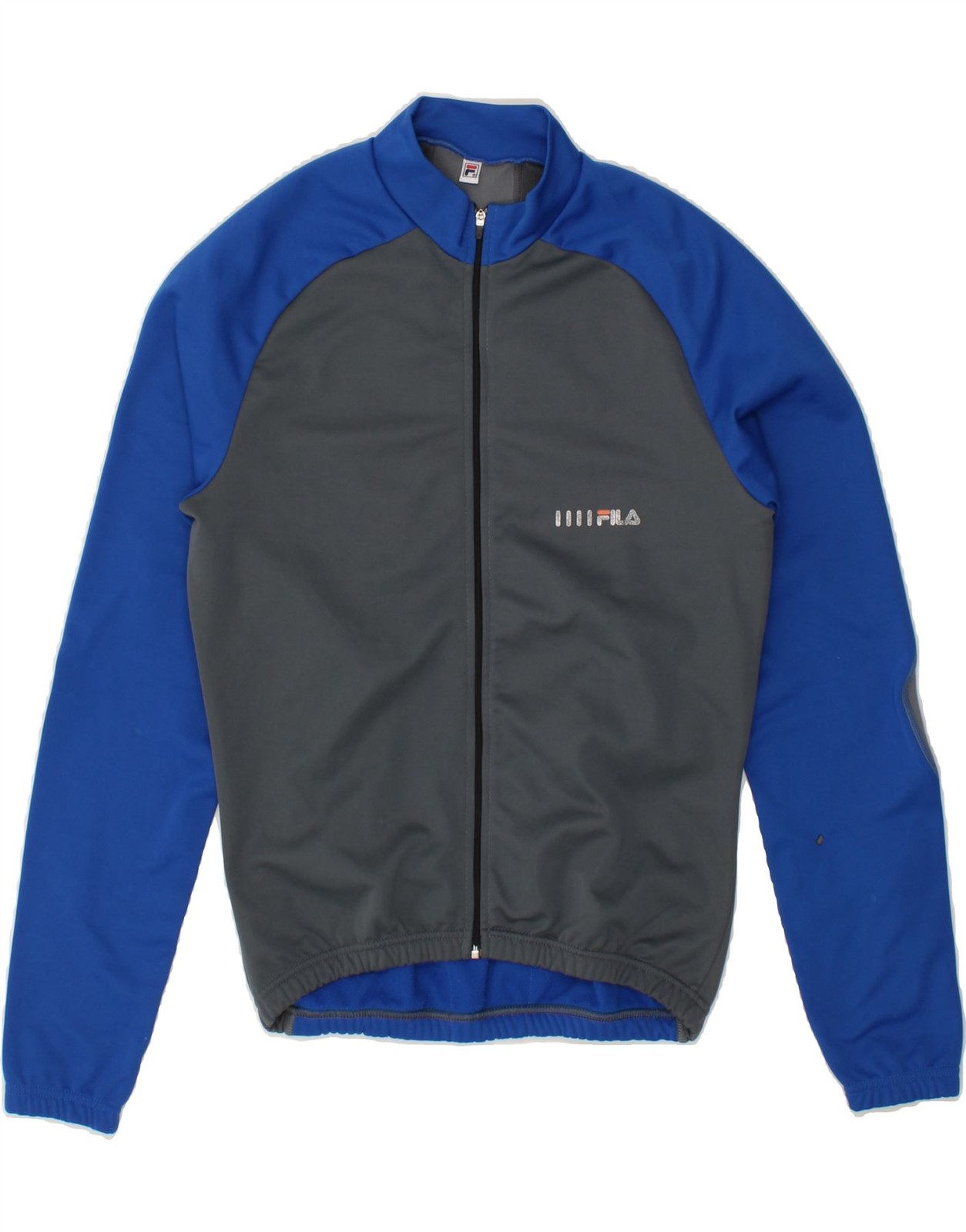 FILA tuta donna top giacca UK 10 piccola grigio colorblock poliestere BX17