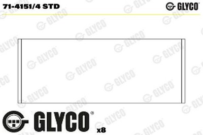 GLYCO 71-4151/4STD Pleuellager für Ford 