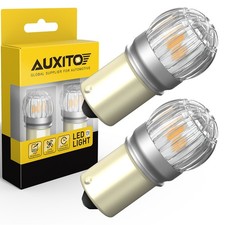 LED 3000K Front Turn Signal P21W Light Bulbs 1156 7506 3497 Amber Yellow BA15S E