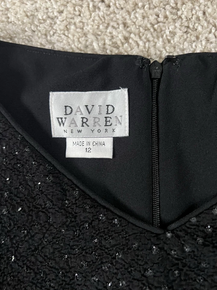 David Warren New York Y2K Sequin Formal Mini Dress Vampy - Image 3 of 4