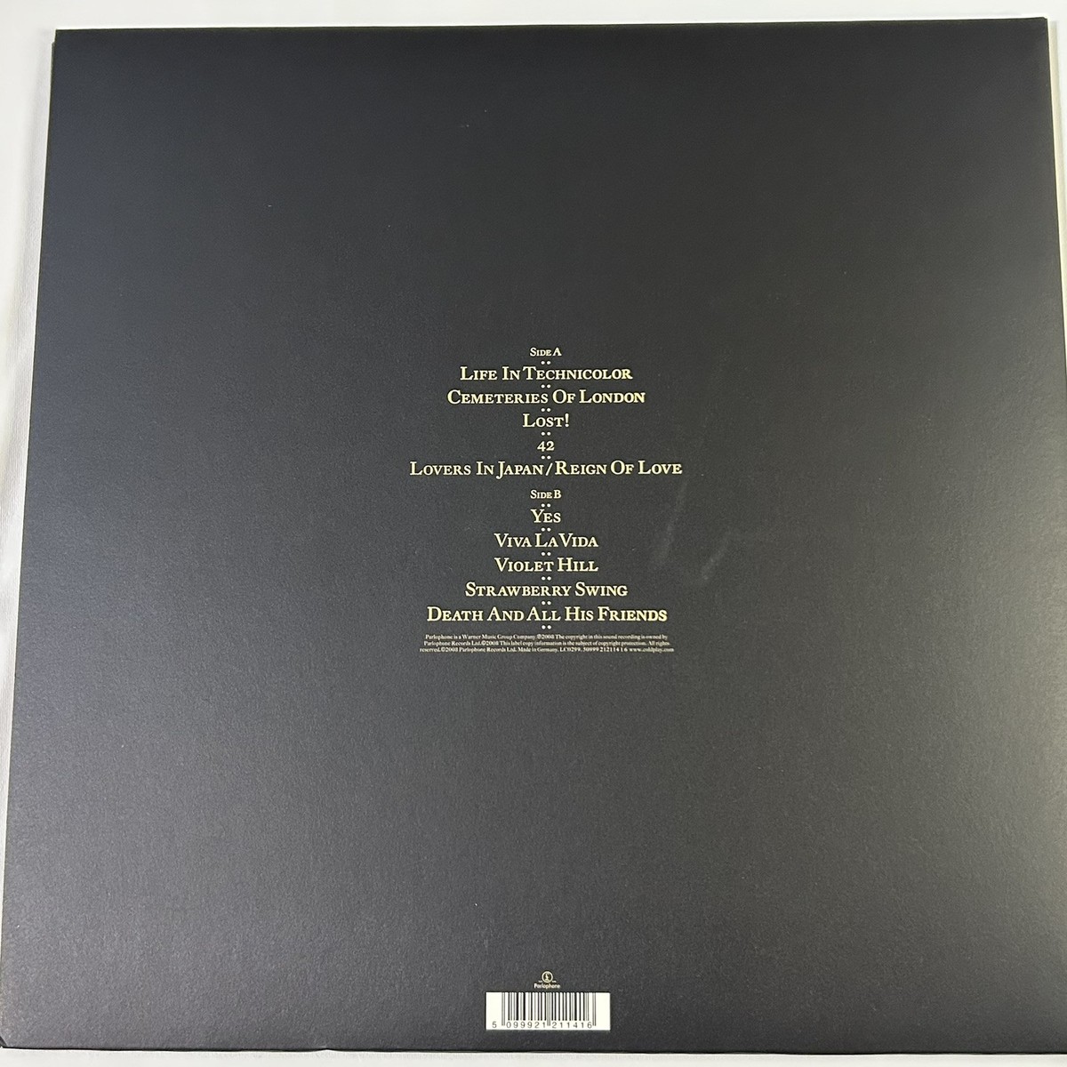 COLDPLAY - VIVA LA VIDA OR DEATH AND ALL HIS FRIENDS [VG BINYL] LP