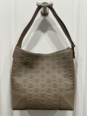 MCM Klara Large Hobo, New with Tag, Urban Taupe Leather, Dust Bag