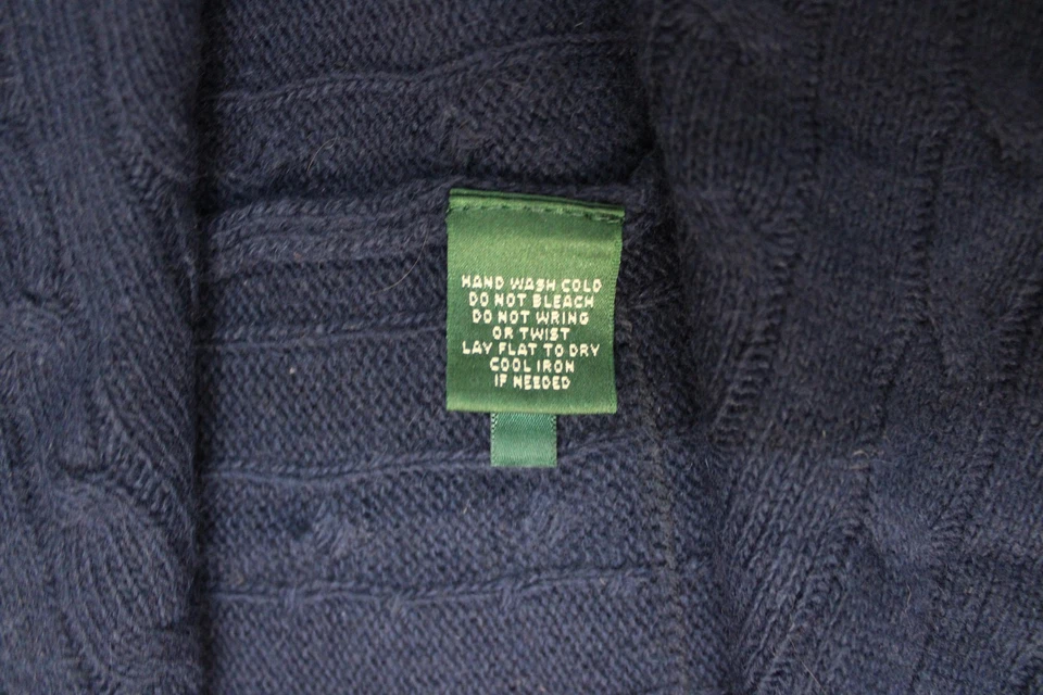 Suéter Lauren Ralph Lauren Mujer Grande XL Cárdigan Abierto Mezcla Lana Pullover Foto 2 de 4