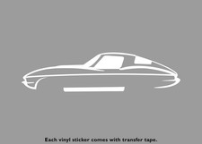 C2 Sports Car Silhouette Vinyl Stickers C2 Sports Car Silhouette Vinyl Stickers