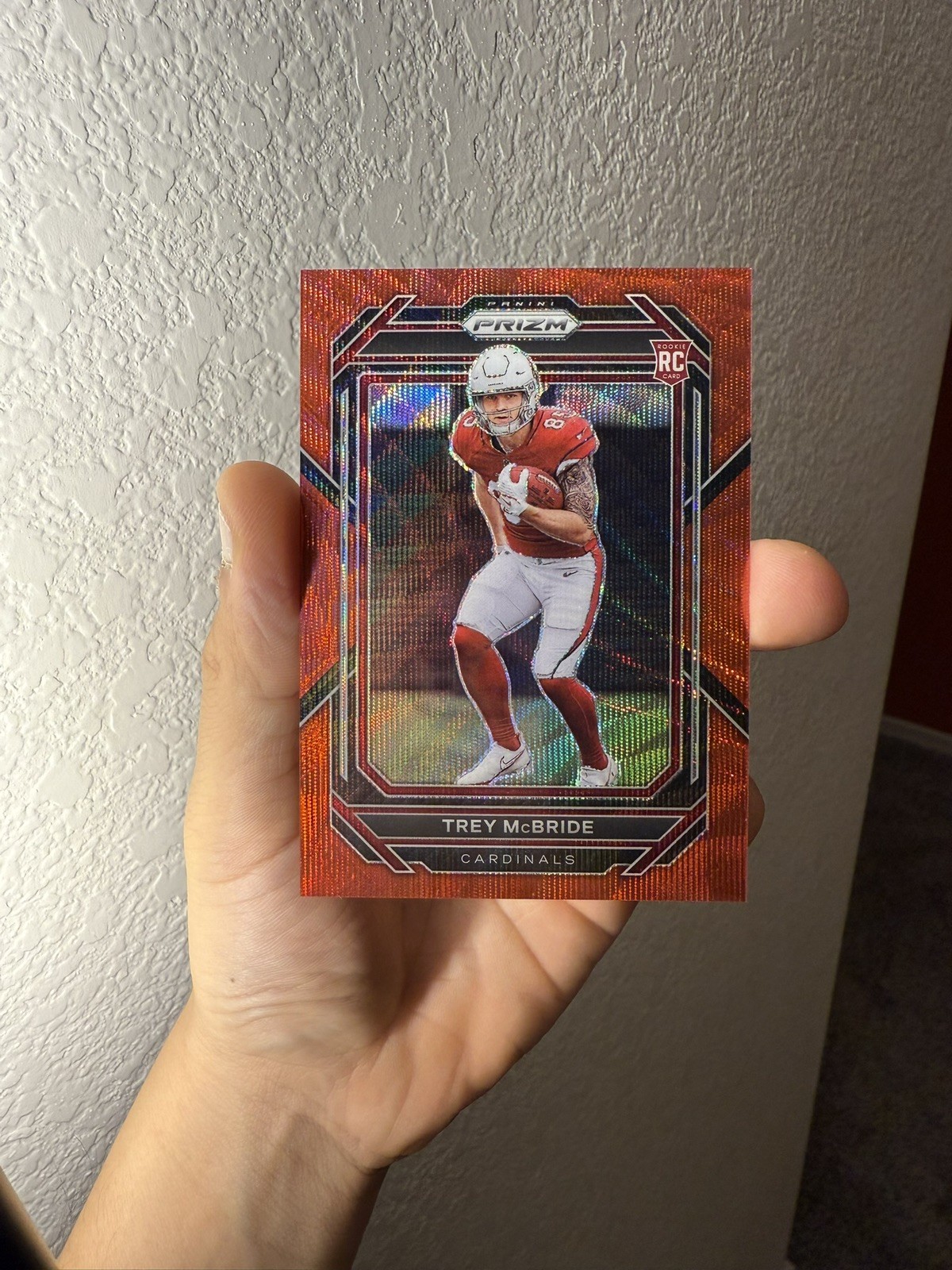 2022 Panini Prizm Rookies Trey McBride #327 Red Wave Prizm /149 (RC) B643