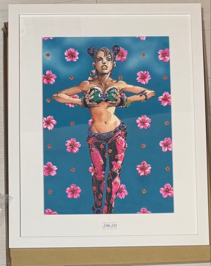 JoJo’s Bizarre Adventure JOJO Exhibition Art Print Jolyne Cujoh Rare Used