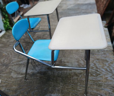 Closeout CLASSROOM COMBO used STUDENT DESKS.