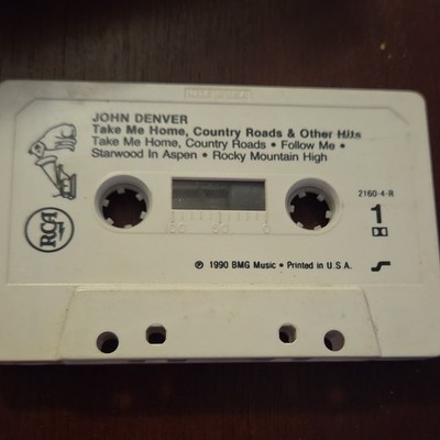 John Denver Take Me Home, Country Roads & Other Hits Cassette BMG 1990 2160-4-R
