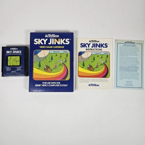 Sky Jinks (Atari 2600, 1982) COMPLETE IN BOX / TESTED WORKING