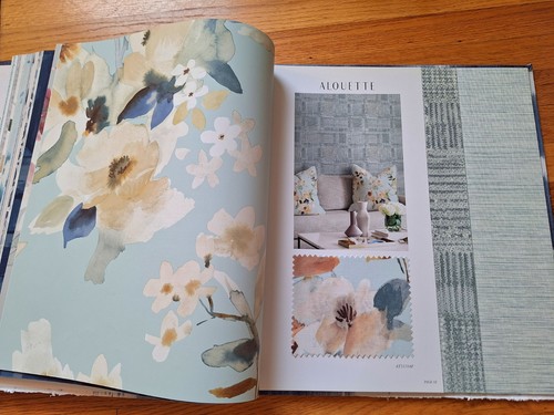 Alouette Shibori, Tie Dye Watercolor Boho, Fabric Swatch Wallpaper Sample Book