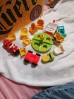 Vintage Lot Fisher Price Little People  Accessories 14 pieces Vehic/Nursery Baby