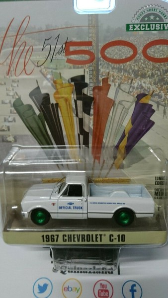 Greenlight Exclusive 1967 Chevrolet C-10 Green Wheels Chase (NG77)-image