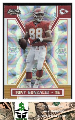 2002 Pacific Exclusive #82 Tony Gonzalez - Kansas City Chiefs