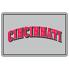 Cincinnati Reds Banner Logo 6 Baseball Sticker Waterproof Vinyl Decal Die-Cut