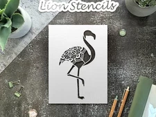 Flamingo Silhouette Wall Art Stencil for Tropical - Inspired Decor - StencilAir