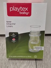 Playtex Baby Nurser Drop-Ins 50 Pre Sterilized Disposable Bottle Liners 4oz NEW