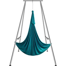 VEVOR Yoga Swing Stand Hammock Aerial Silk Kit 551.15 lbs Load Yoga Frame Green