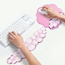 Keyboard Wrist Rest Set Ergonomic Cloud Wrist Rest Keyboard and Mouse Pa