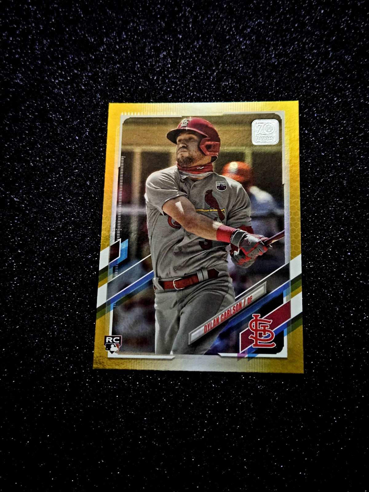 2021 Topps Series One Gold Foil RC Dylan Carlson Rookie Card #285 CENTERED MINT